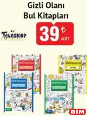 TELESKOP GİZLİ OLANI BUL KİTAPLARI fiyat ve kampanya bilgisi